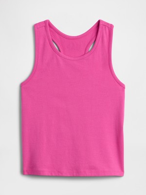 Gap Kız Çocuk Pembe Kids Gap Logo Yarış Sırtı Tank Üstü