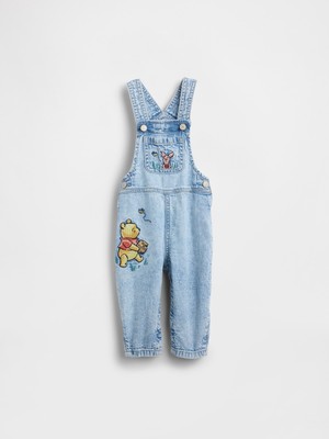 Gap Bebek Mavi Winnie The Pooh Denim Tulum