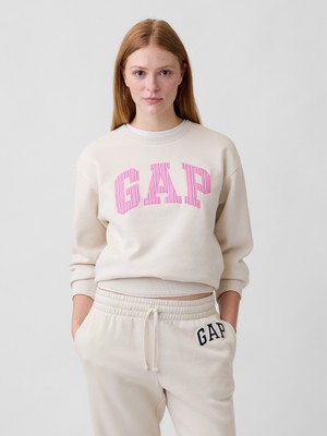 Gap Kadın Krem Gap Logo Sweatshirt