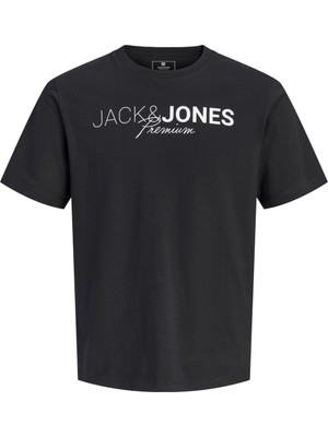 Jack & Jones Jack&jones 12298018 0 Yaka Erkek Tshirt - Siyah