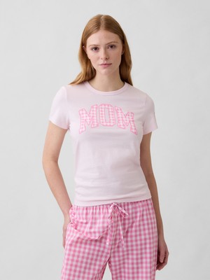 Gap Kadın Açık Pembe Favorite Grafik T-Shirt