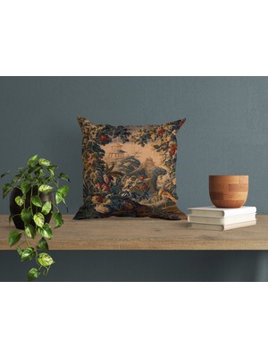 Abat Home Dekoratif, Modern Dijital Baskılı Süet Kırlent Kılıfı (Koltuk Yastık Kılıfı)  40 x 40