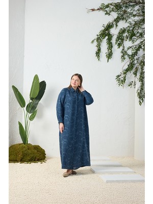 Aker Lacivert Jakarlı Ferace