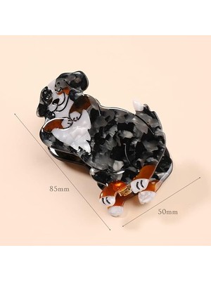 Gistoria Köpek Figürlü Asetat Saç Tokası