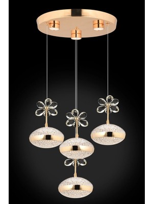 Akgül Pistol Gold 4 Toplu Çift Taraflı Avize