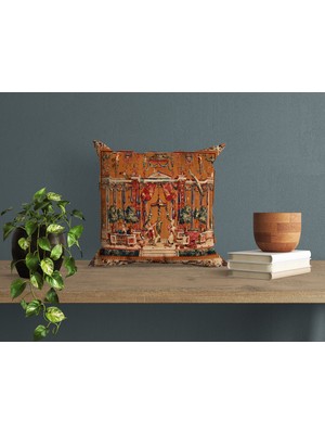 Abat Home Dekoratif, Modern Dijital Baskılı Süet Kırlent Kılıfı (Koltuk Yastık Kılıfı)  40 x 40
