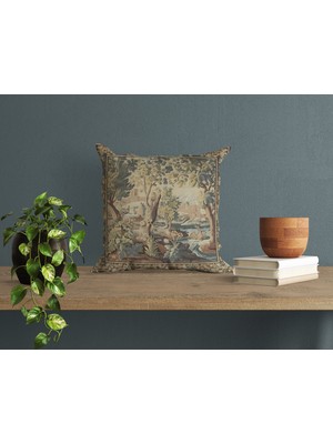 Abat Home Dekoratif, Modern Dijital Baskılı Süet Kırlent Kılıfı (Koltuk Yastık Kılıfı)  40 x 40