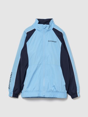Gap Erkek Çocuk Açık Mavi Relaxed Colorblock Rüzgarlık