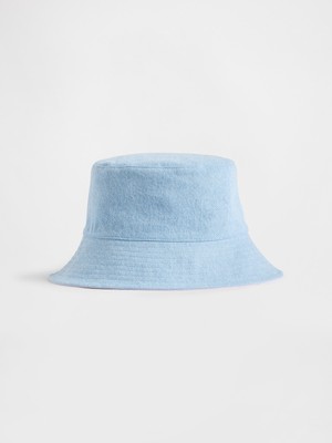 Gap Kız Çocuk Açık Mavi Reversible Denim Bucket Şapka