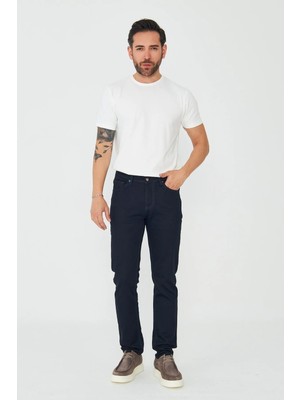 White Stone Lacivert Erkek Günlük Kot Pantolon