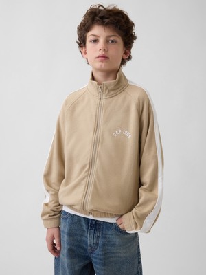 Gap Erkek Çocuk Bej Vintagesoft 1969 Logo Spor Ceket