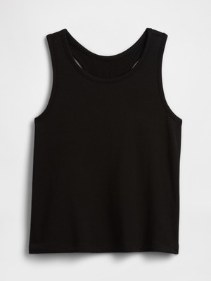 Gap Kız Çocuk Siyah Kids Gap Logo Yarış Sırtı Tank Üstü