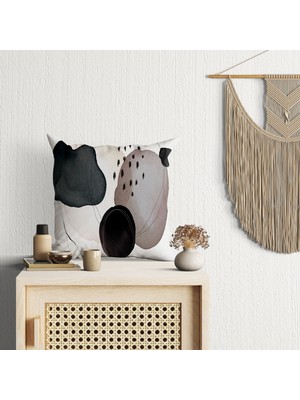 Abat Home Dekoratif, Modern Dijital Baskılı Süet Kırlent Kılıfı (Koltuk Yastık Kılıfı)  40 x 40