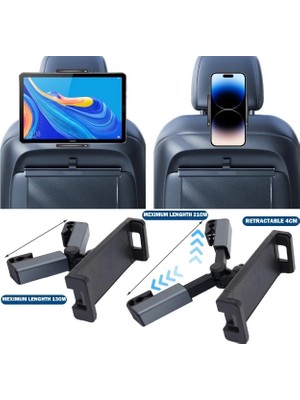 Die Grup Pratik Koltuk Arkası Ayarlanabilir Tablet Telefon Tutucu