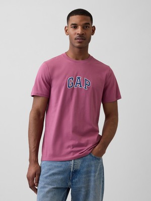 Gap Erkek Koyu Pembe Gap Logo T-Shirt