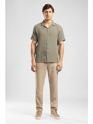 Lee Cooper Zarse Erkek Regular Tapered Fit Pantolon Beyaz