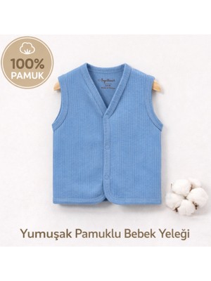 Angeltouch %100 Pamuk Kız Erkek Bebek Yelek Raporlu Basic