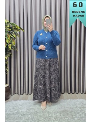 Elmas Tesettür Kadın Tesettür Giyim Büyük Beden Sare Etek