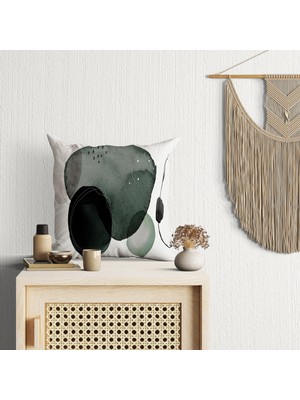 Abat Home Dekoratif, Modern Dijital Baskılı Süet Kırlent Kılıfı (Koltuk Yastık Kılıfı)  40 x 40