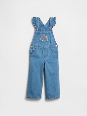 Gap Kız Bebek Mavi Babygap Işlemeli Denim Tulumu