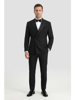 Kiğılı 6 Drop Verona Soft Oversize Fit Hafif Oversize Kesim Sivri Yaka Kruvaze Smokin & Damatlık