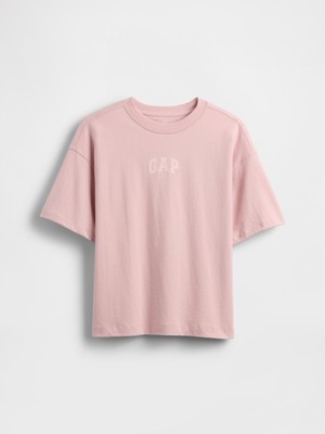 Gap Erkek Çocuk Pembe Oversized Gap 1969 Logo T-Shirt
