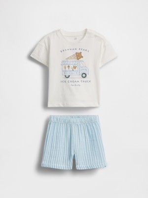 Gap Bebek Açık Mavi Brannan Bear Outfit Set