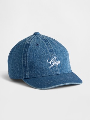 Gap Bebek Mavi Gap Logo Denim Beyzbol Şapka