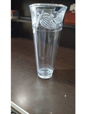 Es Dekor Kristal Vazo H.25,5 cm Alt Çap..6 cm Üst Çap.11 cm