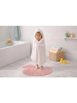 Eyprich Kuzu Peluş Ördek Desenli Ince Banyo Paspası - Süet Taban Yumuşak Dokulu Tüy