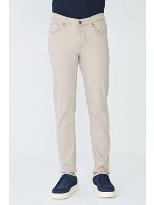 White Stone Bej Erkek Gabardin Spor Pantolon