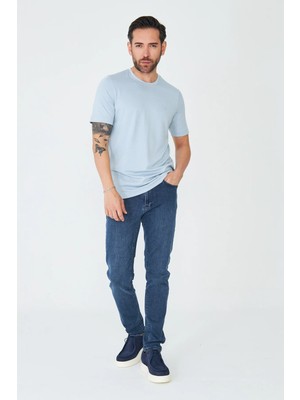 White Stone Koyu Mavi Erkek Günlük Jean Pantolon
