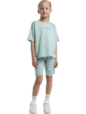 Rolypoly Kız Çocuk %100 Pamuk Iki Iplik Kısa Kol Şortlu Pijama Takımı RP3590