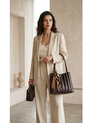 Fiori Kadın Suni Deri El Çantası Omuz Çantası