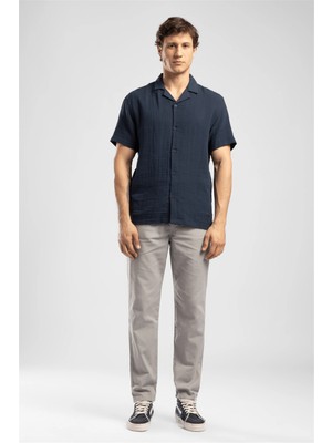 Lee Cooper New Erkek Regular Straight Fit Pantolon Gri