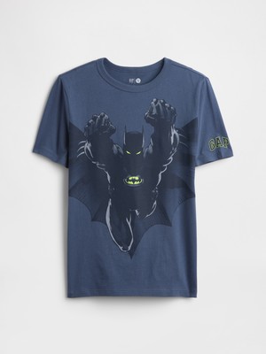 Gap Erkek Çocuk Koyu Mavi Dc™ Batman Grafik Baskılı T-Shirt