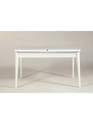 Vivense Vina Dikdörtgen Açılır Masa, Beyaz, 129X80