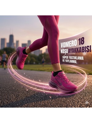 Nike Vomero 18 Kadın Yürüyüş ve Koşu Ayakkabısı Bordo| HM6804-604