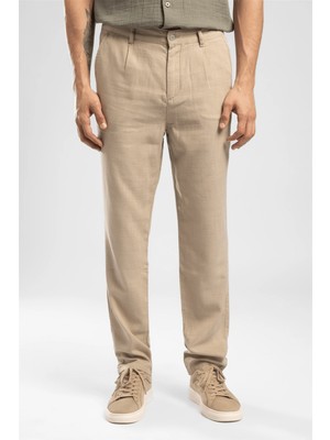 Lee Cooper Zarse Erkek Regular Tapered Fit Pantolon Beyaz