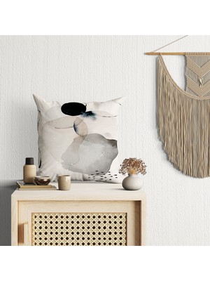 Abat Home Dekoratif, Modern Dijital Baskılı Süet Kırlent Kılıfı (Koltuk Yastık Kılıfı)  40 x 40