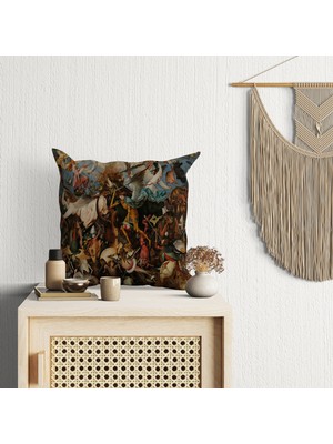 Abat Home Dekoratif, Modern Dijital Baskılı Süet Kırlent Kılıfı (Koltuk Yastık Kılıfı)  40 x 40