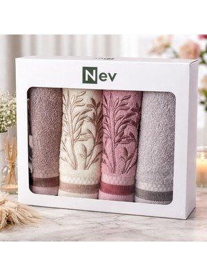 Özdilek Bordado Renkli 4 'lü Kutulu Havlu