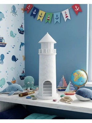 Serac Collection 3D Deniz Feneri Mumluk Dekoratif Masa Üstü Aksesuar - SA002G-6ERE63