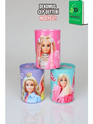 x Dekomus Lisanslı Barbie Dream Glow Collection "tekli" Kumbara "dekomus Cep Defteri Hediyeli"
