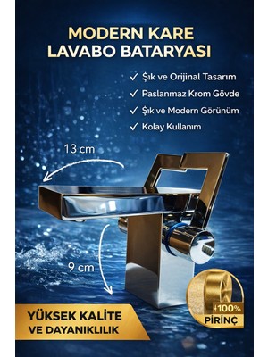 GLP Aztek Pilot Kollu Lavabo Bataryası