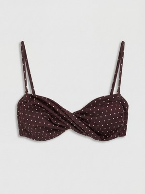 Soulife Puantiyeli Kadın Bikini Üstü