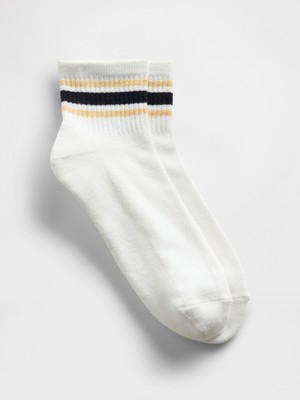 Gap Erkek Lacivert Athletic Quarter Crew Çorap
