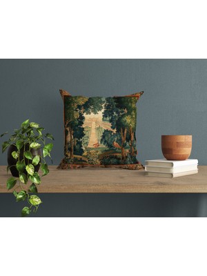 Abat Home Dekoratif, Modern Dijital Baskılı Süet Kırlent Kılıfı (Koltuk Yastık Kılıfı)  40 x 40