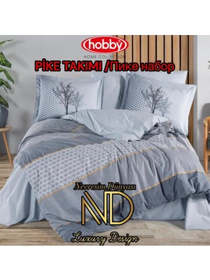 Clasy Hobby Poplin Pike Takımı Tek  Kişilik Tanya Indigo