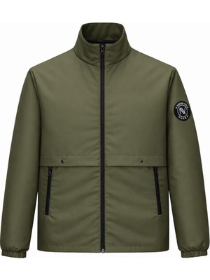 Erkek Ceket Regular Fit Dik Yaka Fermuarlı Modern Stil Mevsimlik Mont